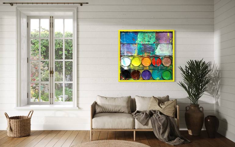 Original Abstract Painting by Mark Hellbusch