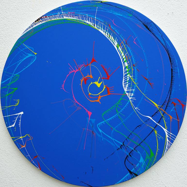 Original Art Deco Abstract Paintings by Mark Hellbusch