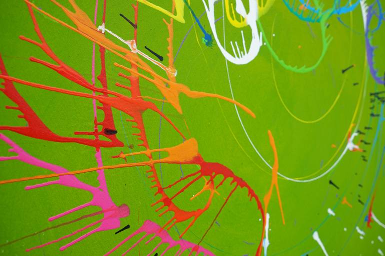 Original Abstract Expressionism Abstract Painting by Mark Hellbusch