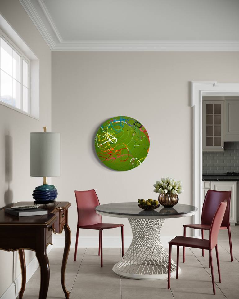 Original Abstract Expressionism Abstract Painting by Mark Hellbusch