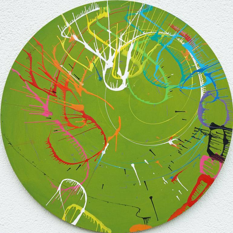 Original Abstract Expressionism Abstract Painting by Mark Hellbusch