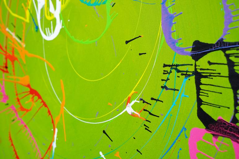 Original Abstract Expressionism Abstract Painting by Mark Hellbusch
