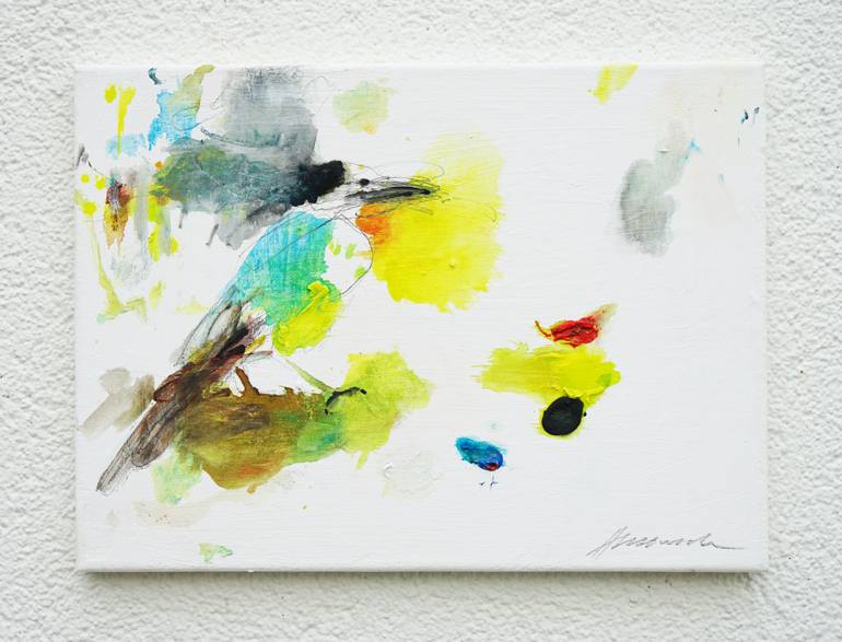 Original Abstract Expressionism Animal Painting by Mark Hellbusch