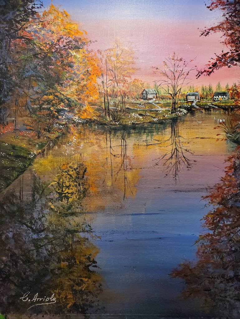 Print of Impressionism Landscape Paintings by Carlos Arriola