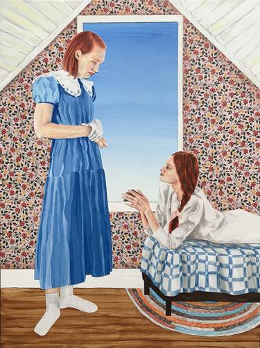 Original Realism Women Mixed Media by Rachel Trusty