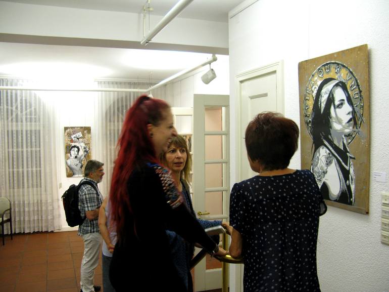 Original Street Art People Painting by Christoph Fuhrken Alias Kamelogana