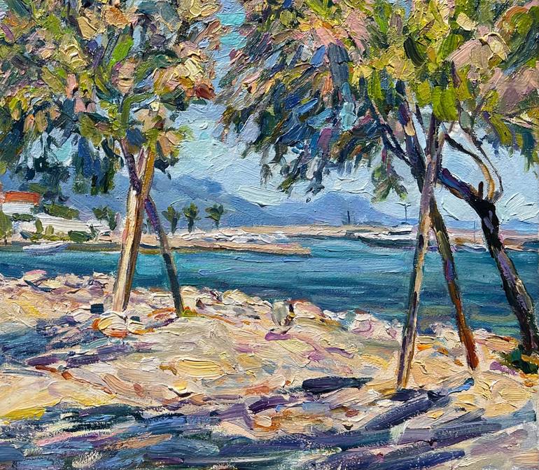 Original Impressionism Seascape Painting by Ольга Дашкевич