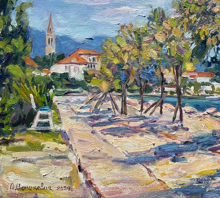 Original Impressionism Seascape Painting by Ольга Дашкевич