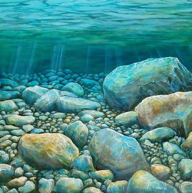 Original Classicism Water Paintings by Nathalie Sabourin