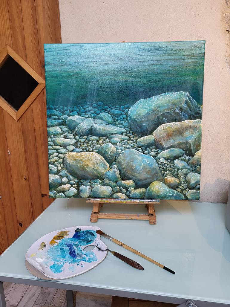 Original Classicism Water Painting by Nathalie Sabourin
