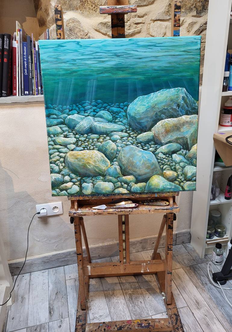 Original Classicism Water Painting by Nathalie Sabourin