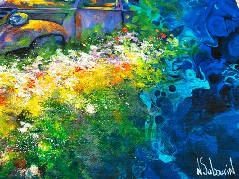 Original Surrealism Fantasy Painting by Nathalie Sabourin