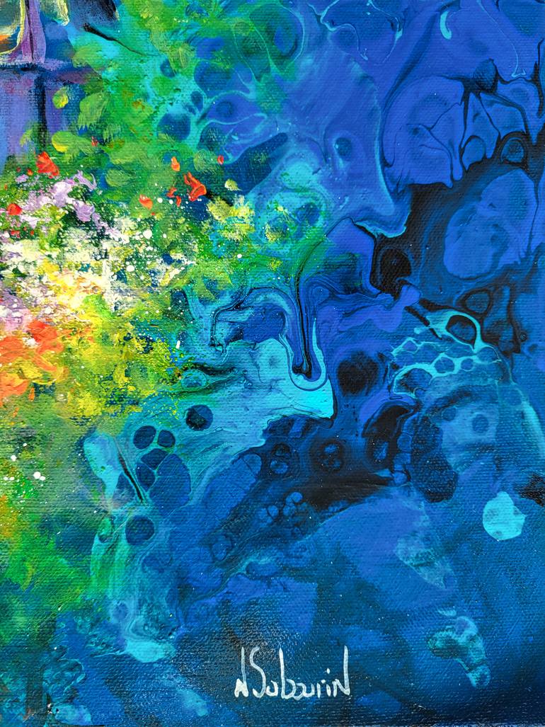Original Surrealism Fantasy Painting by Nathalie Sabourin