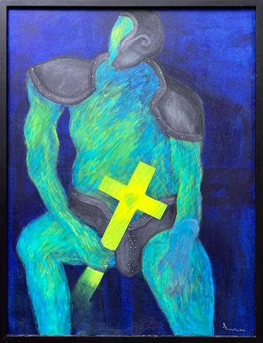 Original Abstract Expressionism Body Painting by Mu Lala