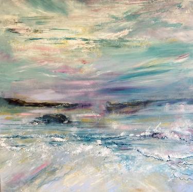 Original Abstract Expressionism Beach Paintings by Hayley Makepeace