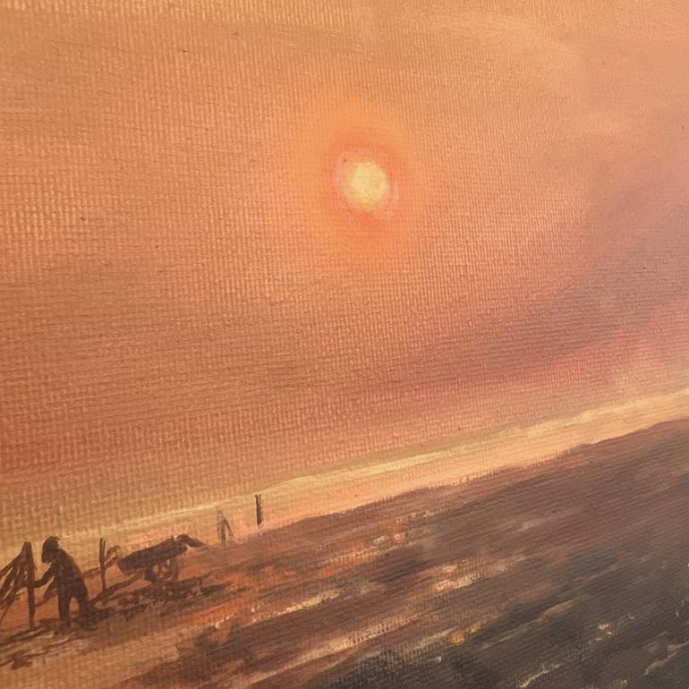 Original Minimalism Landscape Painting by Stas Smotr