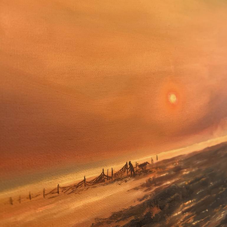 Original Minimalism Landscape Painting by Stas Smotr