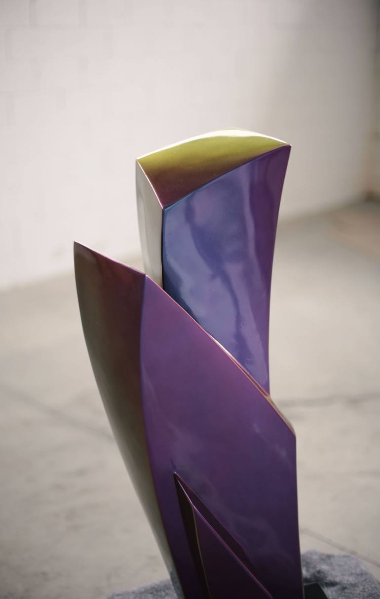 Original Geometric Abstract Sculpture by Pepe Guerrero