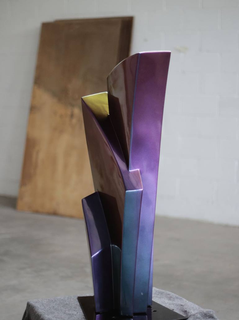 Original Geometric Abstract Sculpture by Pepe Guerrero
