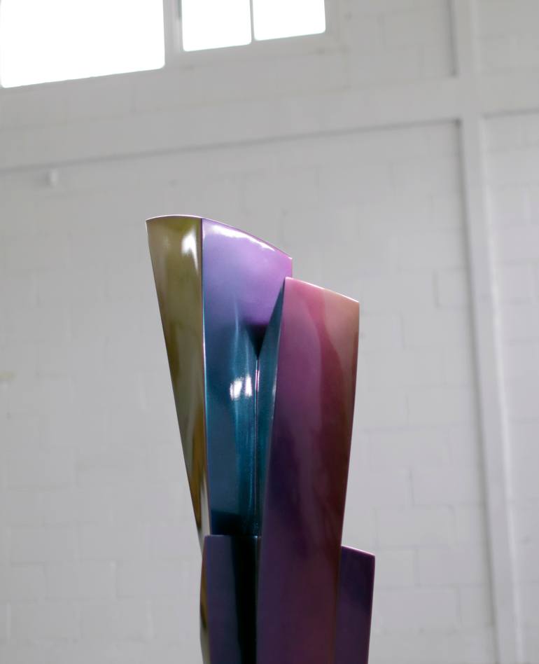 Original Geometric Abstract Sculpture by Pepe Guerrero