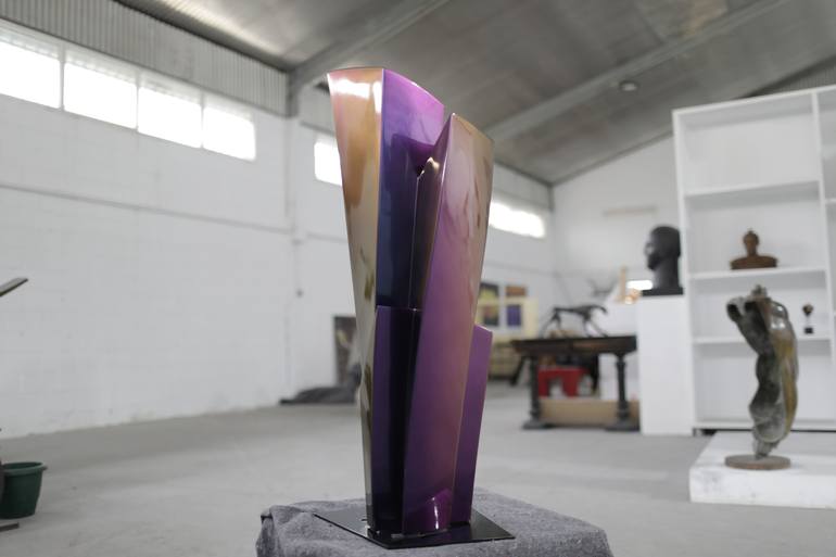Original Geometric Abstract Sculpture by Pepe Guerrero