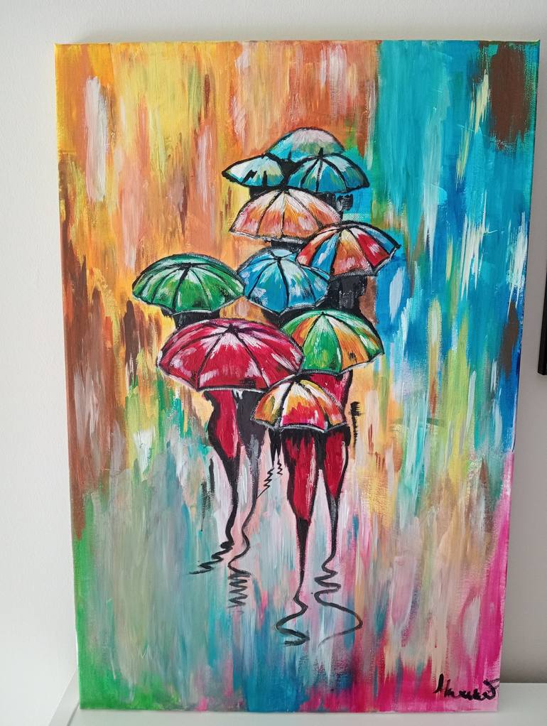 Original Painterly Abstraction Abstract Paintings by Marina Fabrizi