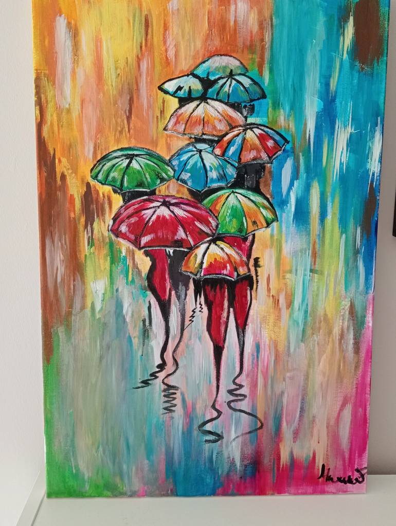 Original Painterly Abstraction Abstract Painting by Marina Fabrizi