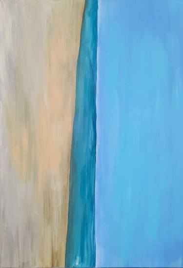 Original Abstract Beach Paintings by Antra Petrushevic