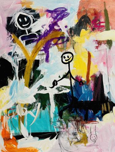 Original Abstract Expressionism Abstract Paintings by Cassandra Saint-Jean