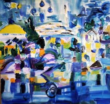 Original Abstract Expressionism Places Paintings by Osnat Youssin