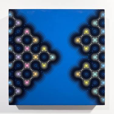 Original Geometric Abstract Painting by Vibrata Chromodoris