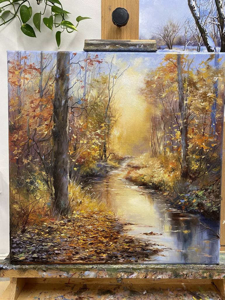 Original Photorealism Landscape Painting by Farzaneh Maddahi