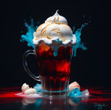 Print of Abstract Food & Drink Digital by J M Hob