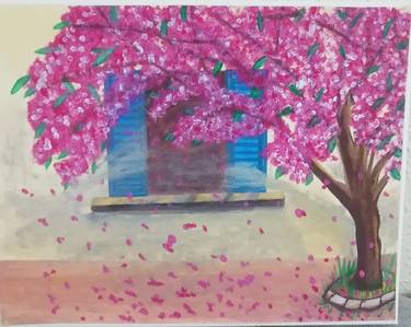 Original Garden Paintings by Maram Mahmoud