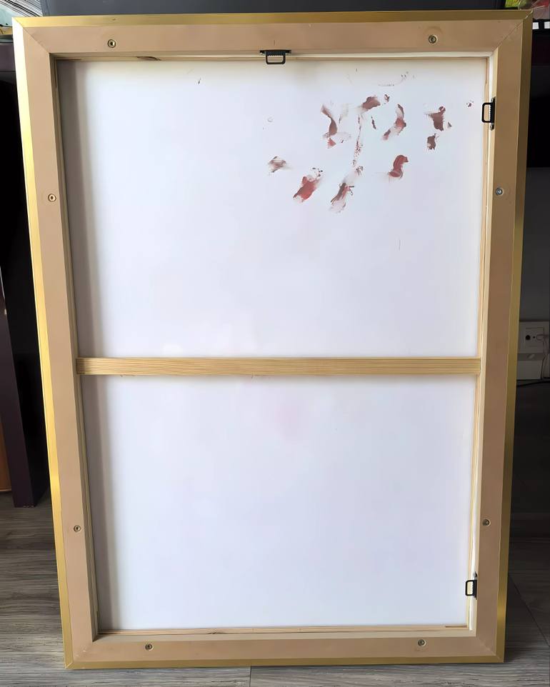 Original Abstract Expressionism Floral Painting by Exclusive Estate
