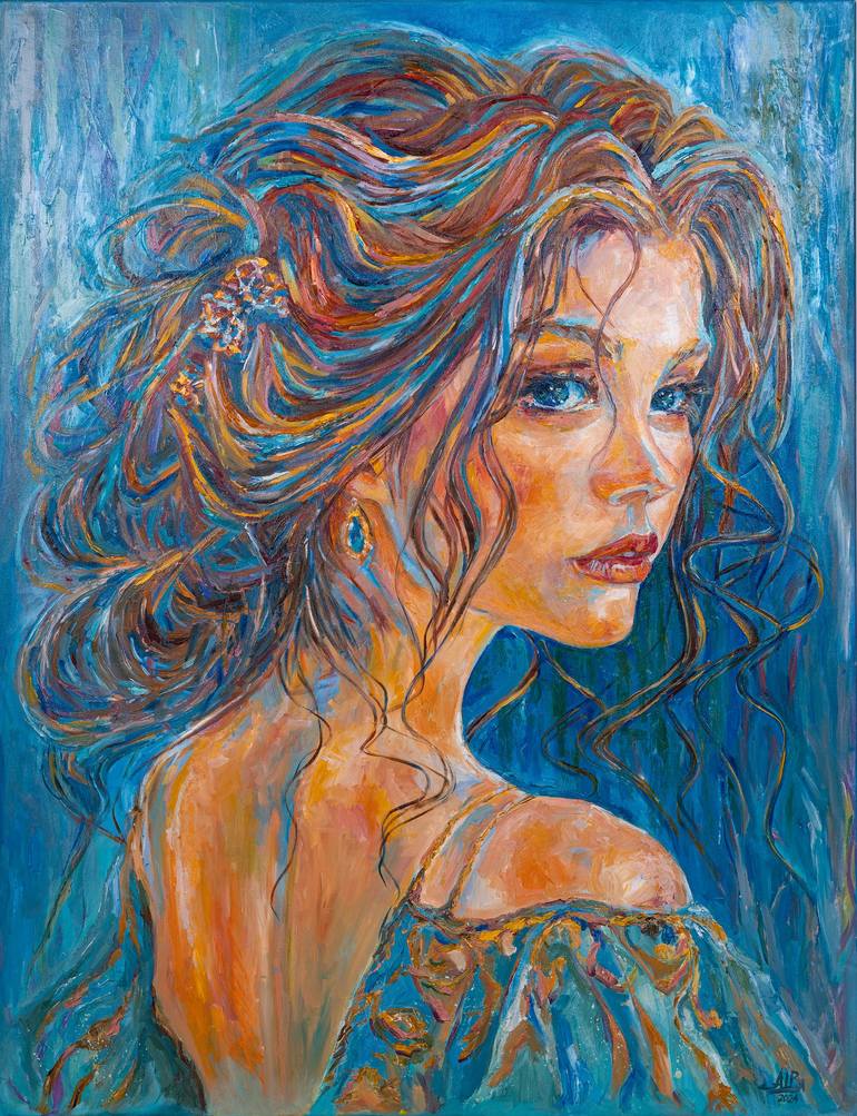 Original Art Deco Women Paintings by Vladyslava Shokha