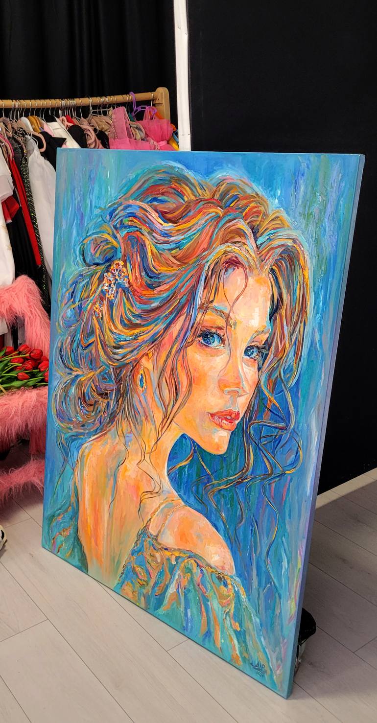 Original Art Deco Women Painting by Vladyslava Shokha