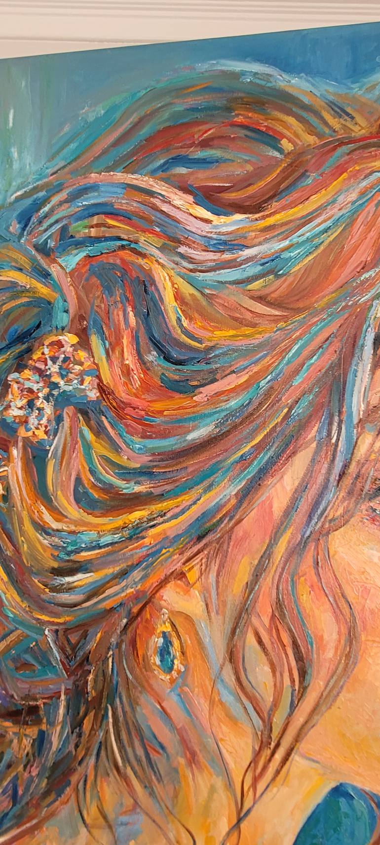 Original Art Deco Women Painting by Vladyslava Shokha