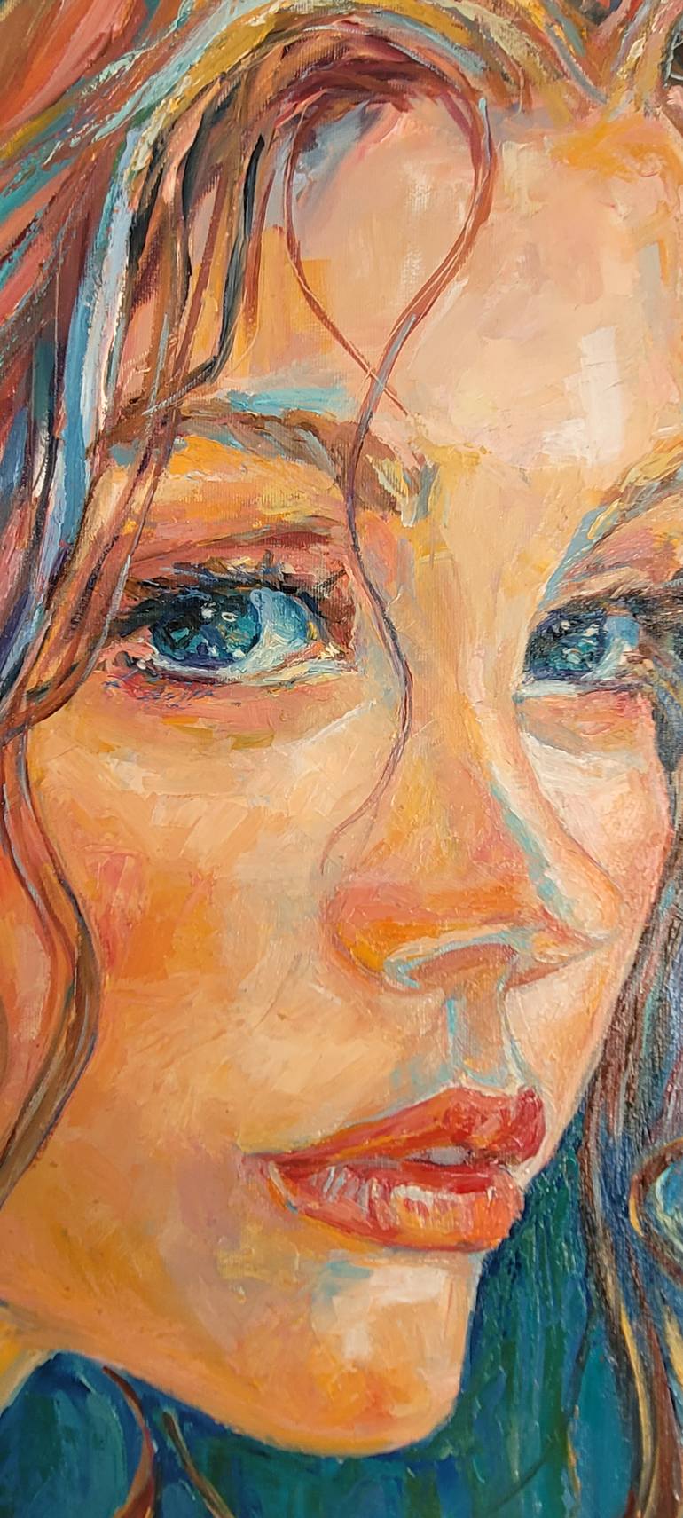 Original Art Deco Women Painting by Vladyslava Shokha