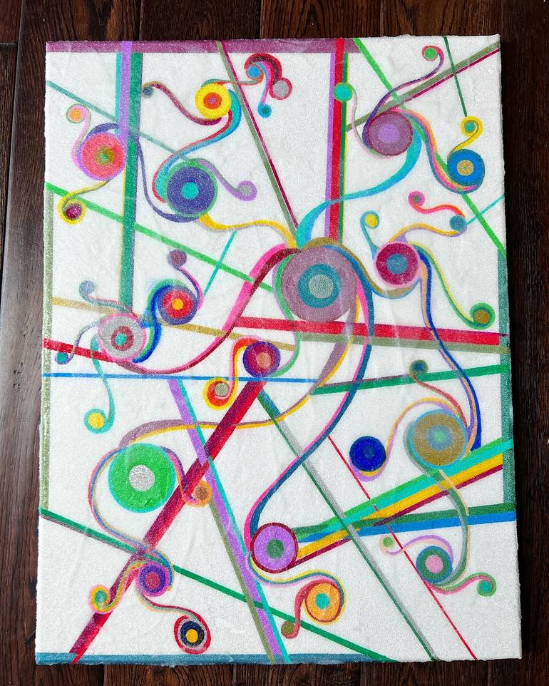 Original Abstract Expressionism Abstract Painting by Morgan Sommer
