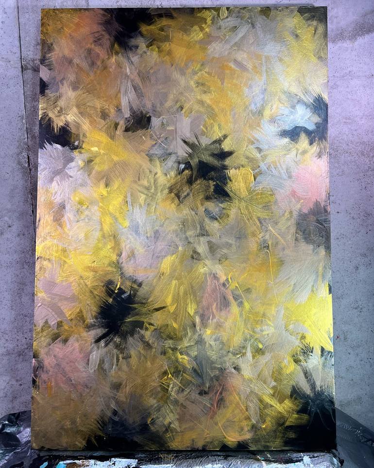 Original Abstract Expressionism Abstract Painting by Morgan Sommer