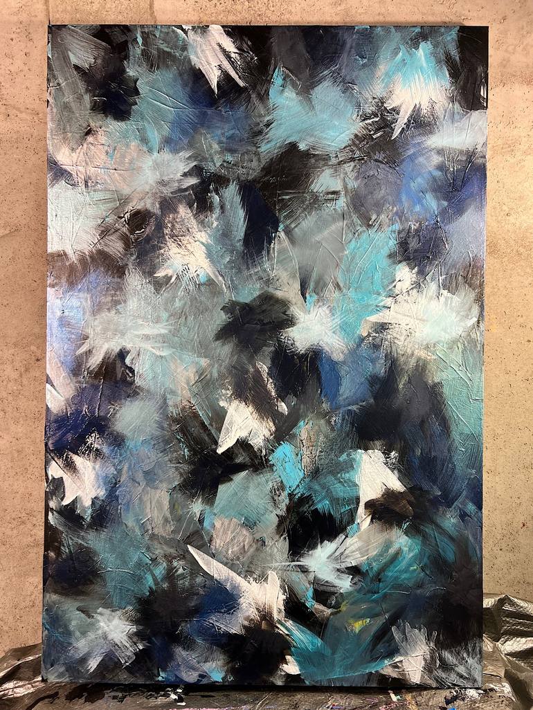 Original Abstract Expressionism Abstract Painting by Morgan Sommer