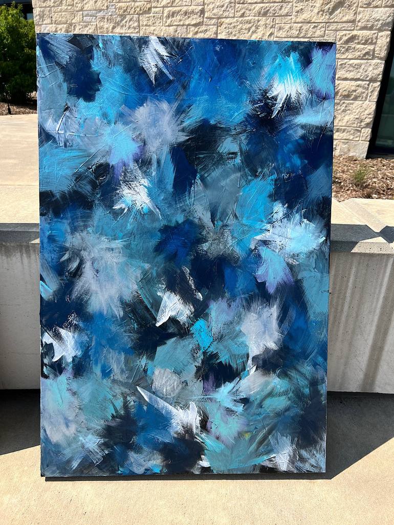 Original Abstract Expressionism Abstract Painting by Morgan Sommer