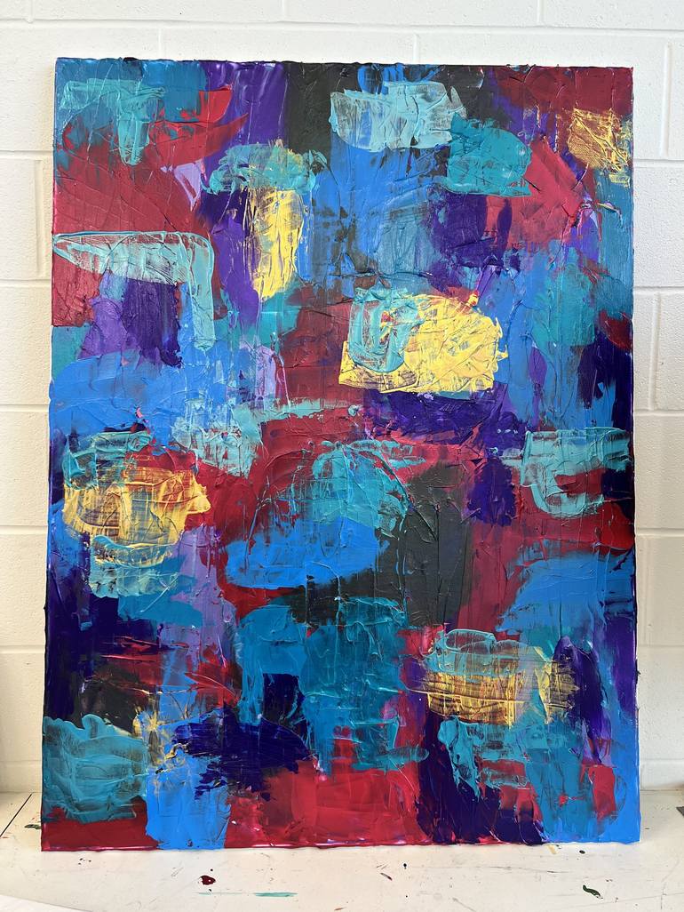 Original Abstract Expressionism Abstract Painting by Morgan Sommer