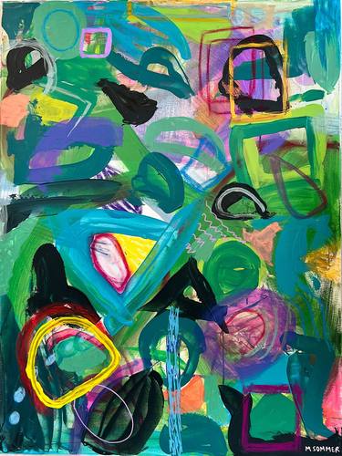 Original Abstract Expressionism Abstract Paintings by Morgan Sommer