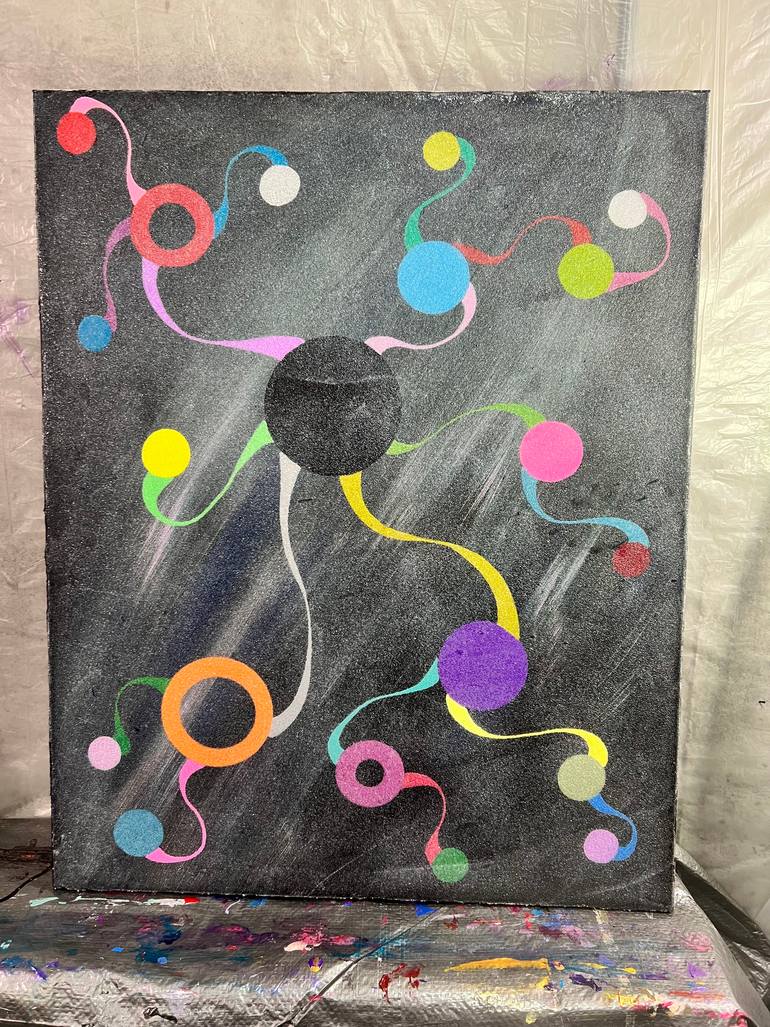Original Abstract Expressionism Abstract Painting by Morgan Sommer