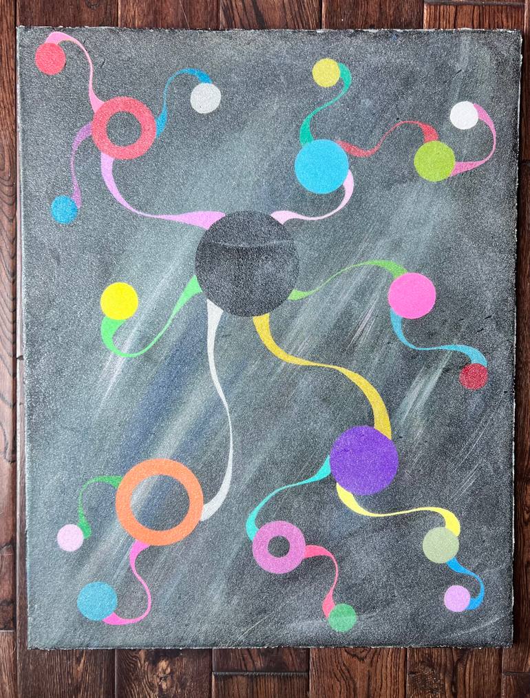 Original Abstract Expressionism Abstract Painting by Morgan Sommer