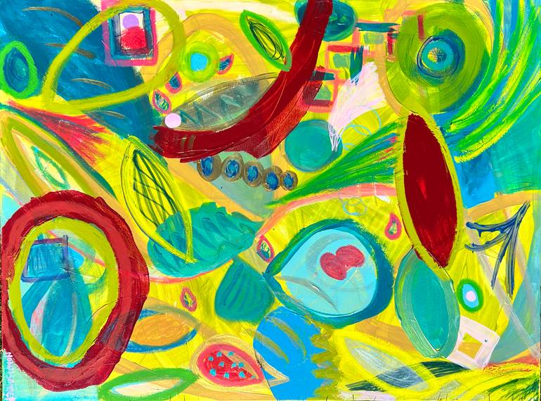 Original Abstract Expressionism Abstract Painting by Morgan Sommer