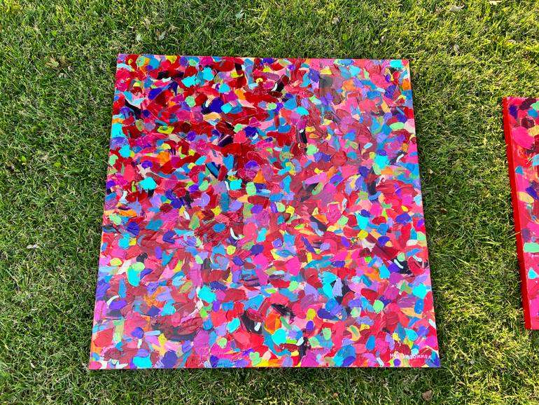 Original Abstract Expressionism Abstract Painting by Morgan Sommer