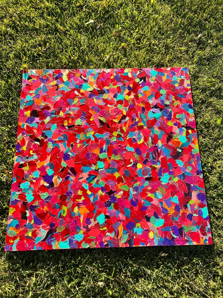 Original Abstract Expressionism Abstract Painting by Morgan Sommer